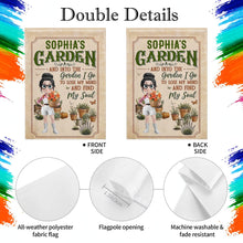 Load image into Gallery viewer, Personalized Double-Sided Garden Flag Custom Name Gift for Mom