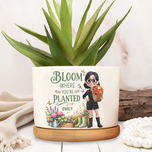 Load image into Gallery viewer, Personalized Ceramic Plant Pot Custom Name Gift for Mom