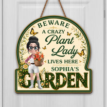 Load image into Gallery viewer, Personalized Custom Shaped Wood Sign for Garden Lovers - Unique Gift