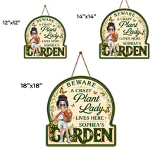 Load image into Gallery viewer, Personalized Custom Shaped Wood Sign for Garden Lovers - Unique Gift