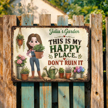 Load image into Gallery viewer, Personalized Metal Garden Sign Custom Name Gift for Mom
