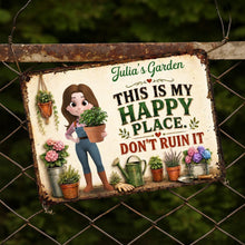 Load image into Gallery viewer, Personalized Metal Garden Sign Custom Name Gift for Mom