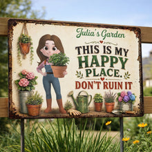 Load image into Gallery viewer, Personalized Metal Garden Sign Custom Name Gift for Mom