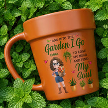 Load image into Gallery viewer, Personalized Ceramic Plant Pot Mug Custom Gift for Gardeners