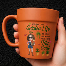 Load image into Gallery viewer, Personalized Ceramic Plant Pot Mug Custom Gift for Gardeners