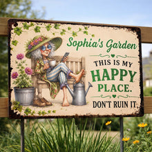 Load image into Gallery viewer, Personalized Metal Sign Custom Name Garden Gift for Mom