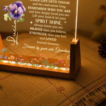 Load image into Gallery viewer, Personalized Acrylic Night Light Custom for Granddaughter Flower Gift