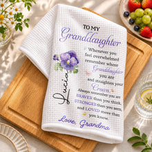 Load image into Gallery viewer, Personalized Kitchen Towel Custom Gift for Granddaughter