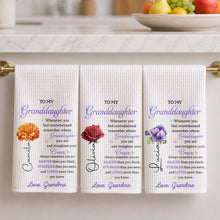 Load image into Gallery viewer, Personalized Kitchen Towel Custom Gift for Granddaughter