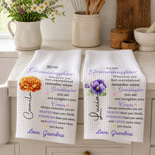 Load image into Gallery viewer, Personalized Kitchen Towel Custom Gift for Granddaughter