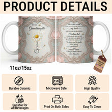 Load image into Gallery viewer, Personalized Flower Coffee Mug Gift for Granddaughter