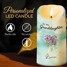 Load image into Gallery viewer, Personalized LED Candle Custom Name Gift for Granddaughter
