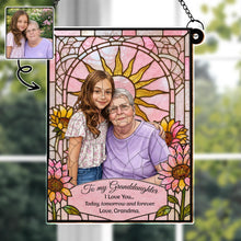 Load image into Gallery viewer, Personalized Granddaughter Suncatcher Custom Gift Idea