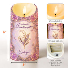 Load image into Gallery viewer, Personalized LED Candle Custom Name Gift for Granddaughter