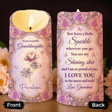 Load image into Gallery viewer, Personalized LED Candle Custom Name Gift for Granddaughter