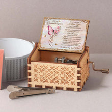 Load image into Gallery viewer, Personalized Music Box for Granddaughter with Butterfly Flowers Tune Gift for Birthday