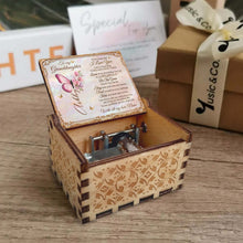 Load image into Gallery viewer, Personalized Music Box for Granddaughter with Butterfly Flowers Tune Gift for Birthday