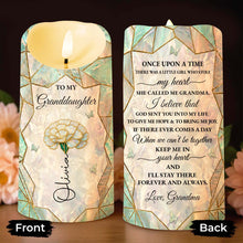 Load image into Gallery viewer, Personalized Custom LED Candle for Granddaughter Gift