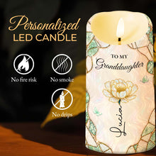 Load image into Gallery viewer, Personalized LED Candle Custom Name Gift for Granddaughter
