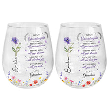 Load image into Gallery viewer, Personalized Stemless Wine Glass Custom Name Gift for Grandma