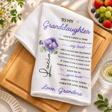 Load image into Gallery viewer, Personalized Kitchen Towel Custom Message for Granddaughter