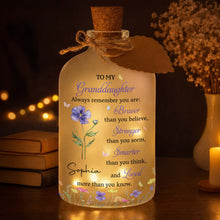 Load image into Gallery viewer, Personalized Short Bottle Light Custom Name Gift for Granddaughter