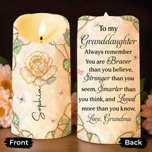 Load image into Gallery viewer, Personalized LED Candle Custom Name Gift for Granddaughter