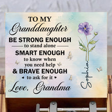 Load image into Gallery viewer, Personalized Music Box for Granddaughter Purple Flower Butterfly Gift
