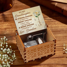 Load image into Gallery viewer, Personalized Wooden Music Box Custom Birth Month Flower Gift for Granddaughter
