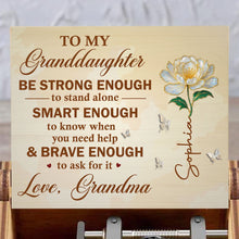 Load image into Gallery viewer, Personalized Wooden Music Box Custom Birth Month Flower Gift for Granddaughter