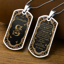 Load image into Gallery viewer, Personalized Dog Tag Necklace Custom Name for Granddaughter