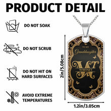 Load image into Gallery viewer, Personalized Dog Tag Necklace Custom Name for Granddaughter