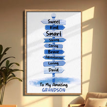 Load image into Gallery viewer, Personalized Custom Vertical Poster Gift for Granddaughter