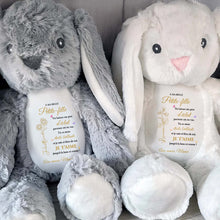 Load image into Gallery viewer, Personalized Stuffed Bunny Custom Name Gift for Granddaughter