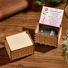 Load image into Gallery viewer, Personalized Wooden Music Box Custom Tune for Granddaughter Gift