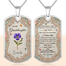 Load image into Gallery viewer, Personalized Custom Dog Tag Necklace for Granddaughter - Graduation Gift
