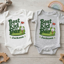 Load image into Gallery viewer, Personalized Custom Baby Onesie Best Kid By Par Gift for Golf Lovers