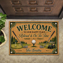 Load image into Gallery viewer, Personalized Golf Doormat Custom Family Name Gift for Him
