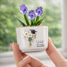 Load image into Gallery viewer, Personalized Custom Glass Tulips Graduation Gift for Her