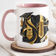 Load image into Gallery viewer, Personalized Custom Graduation Accent Mug Gift for Graduates