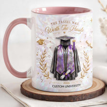 Load image into Gallery viewer, Personalized Graduation Accent Mug Custom Name Gift for Graduate