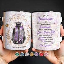 Load image into Gallery viewer, Personalized Graduation Accent Mug Custom Name Gift for Graduate
