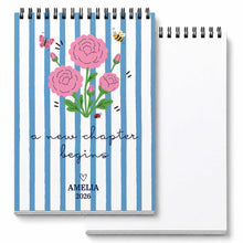 Load image into Gallery viewer, Personalized Birth Month Flowers Sketch Book Custom Art Gift for Graduates