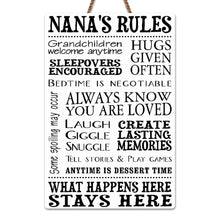 Load image into Gallery viewer, Personalized Wood Sign Custom Shape for Grandma Family Decor