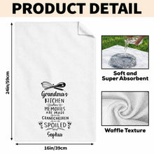 Load image into Gallery viewer, Personalized Kitchen Towel Custom Name Gift for Grandma