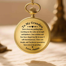 Load image into Gallery viewer, Personalized Custom Pocket Watch Engraved Gift for Grandpa