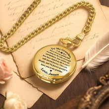 Load image into Gallery viewer, Personalized Custom Pocket Watch Engraved Gift for Grandpa