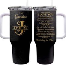 Load image into Gallery viewer, Personalized 40oz Insulated Tumbler Custom Name Gift for Grandson