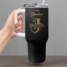 Load image into Gallery viewer, Personalized 40oz Insulated Tumbler Custom Name Gift for Grandson