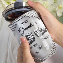Load image into Gallery viewer, Personalized 10oz Tumbler Gift for Grandson Fist Bump Brick Wall